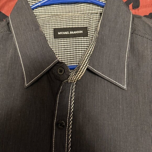 Dressy Casual Button Up Shirt: Michael Brandon - Picture 1 of 4